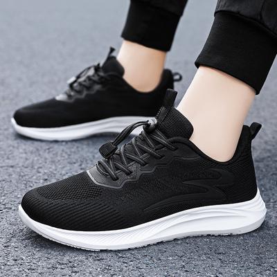 Shoes Men'S Autumn Fly-Woven Sports Shoes Medium And Old Walking Shoes Soft Sole Comfortable Elderly Shoes Direct Sales
