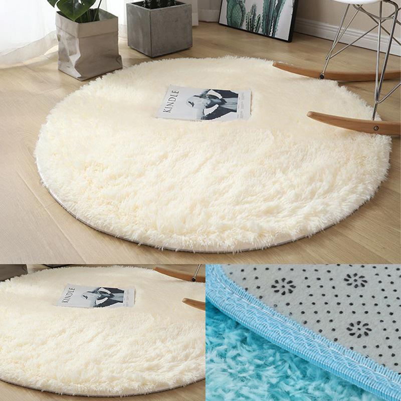 

Мягкий плюшевый круглый коврик для кошек, для маленьких собак, кошек, уютный флисовый коврик для сна домашних животных, гнездо для котят и щенков, теплая подушка для домашних животных, аксессуары для кошек 40cm Diameter