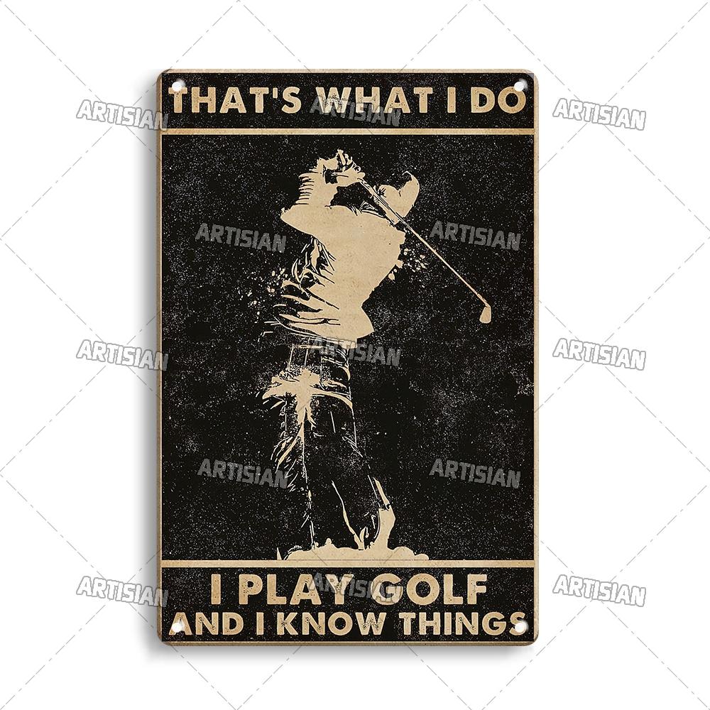 Artisian Sport Metal Plate Golf Tin Sign Vintage Decorative Poster Wall Decor Garage Bar Pub Club Hotel Kitchen Home Man Cave