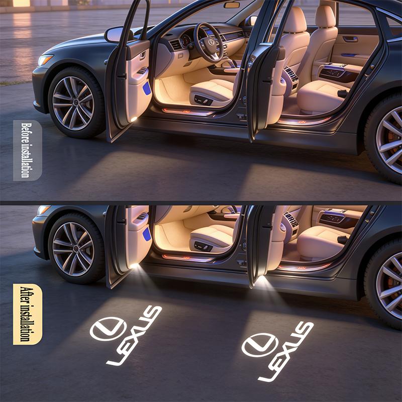 Led HD Car Door Logo Welcome Light Projector Lamps Accessories For Lexus RX330 IS250 Ct200h ES300h RX350 IS300h NX300h RX400h UX XN0
