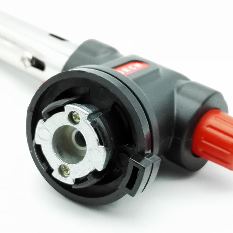 Butane Torch Gas Burner Adjustable Flame for Easy Welding Soldering Baking Camping Outdoor Cooking