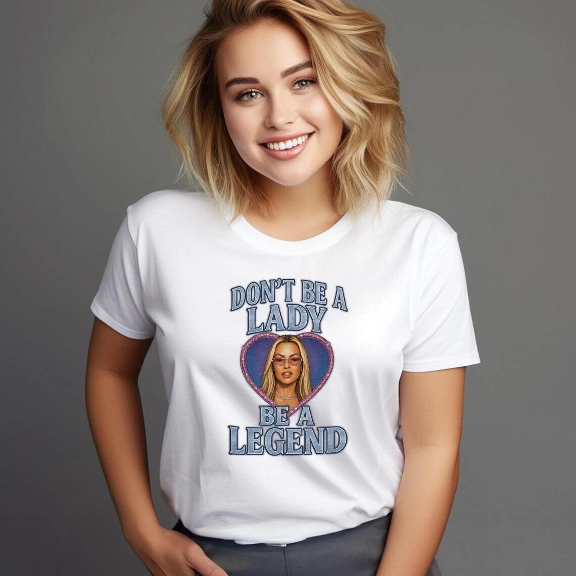 Stevie Nicks Concert T-Shirt – Don’t Be a Lady Be a Legend Tee – Retro Fitted Wo L