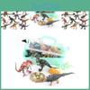 Realistic Plastic Jurassic Dinosaur Playset With Carrying Box And Scenic Mat