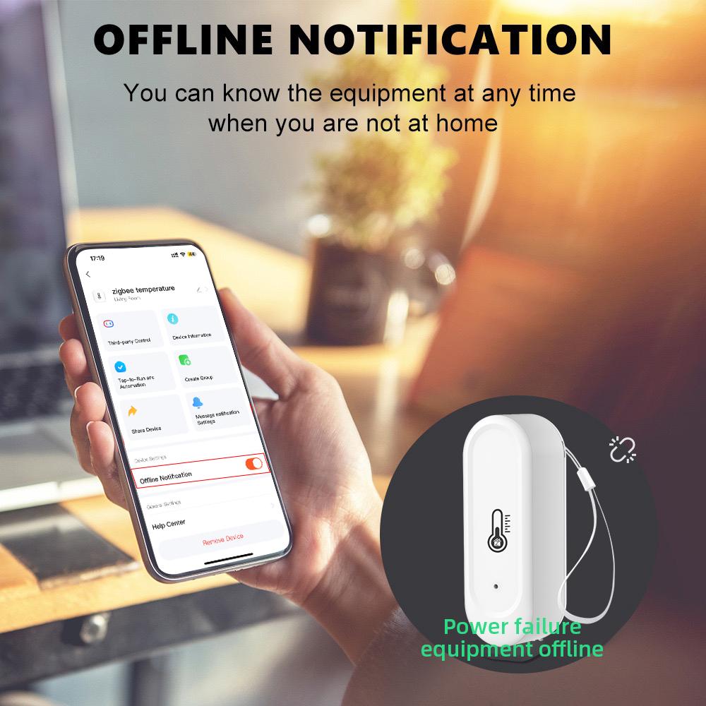 Tuya ZIgbee with/No LCD Display Temperature and Humidity Sensor Indoor or Outdoor  Thermometer Support Alexa Google Assistant