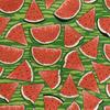 Royal Samt Stoff Polyester Zum Nähen - Motiv Wassermelone