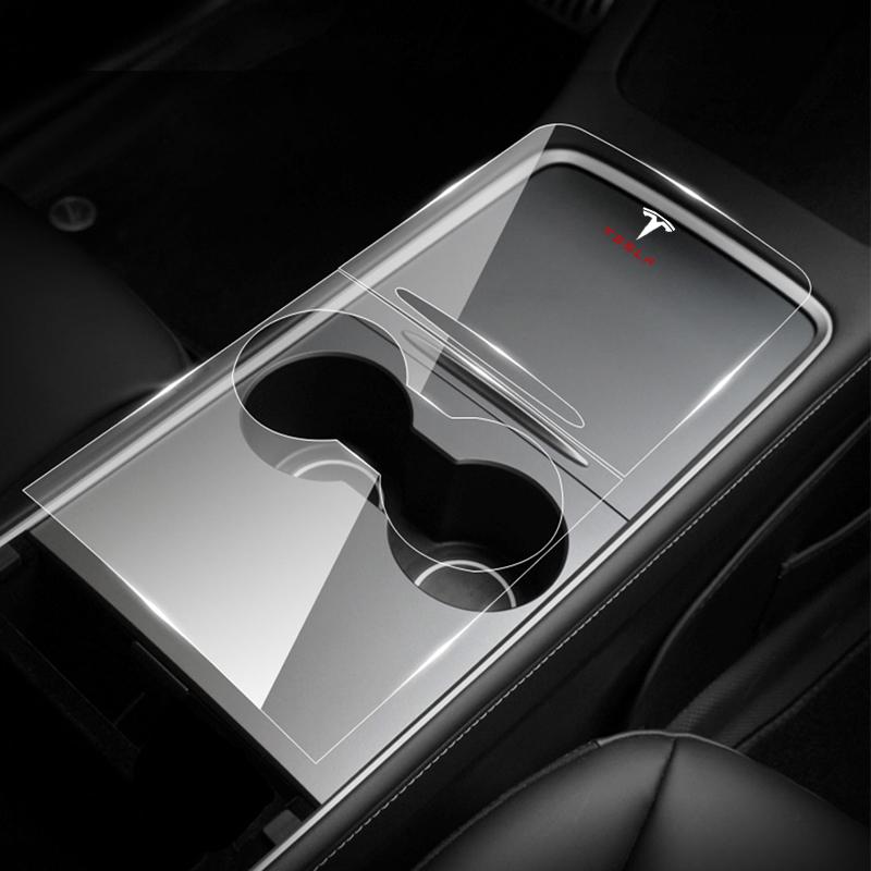 Center Console Panel Sticker For Tesla Model 3 Y 2021 2022 Central Control Cover Car Interior Accessories