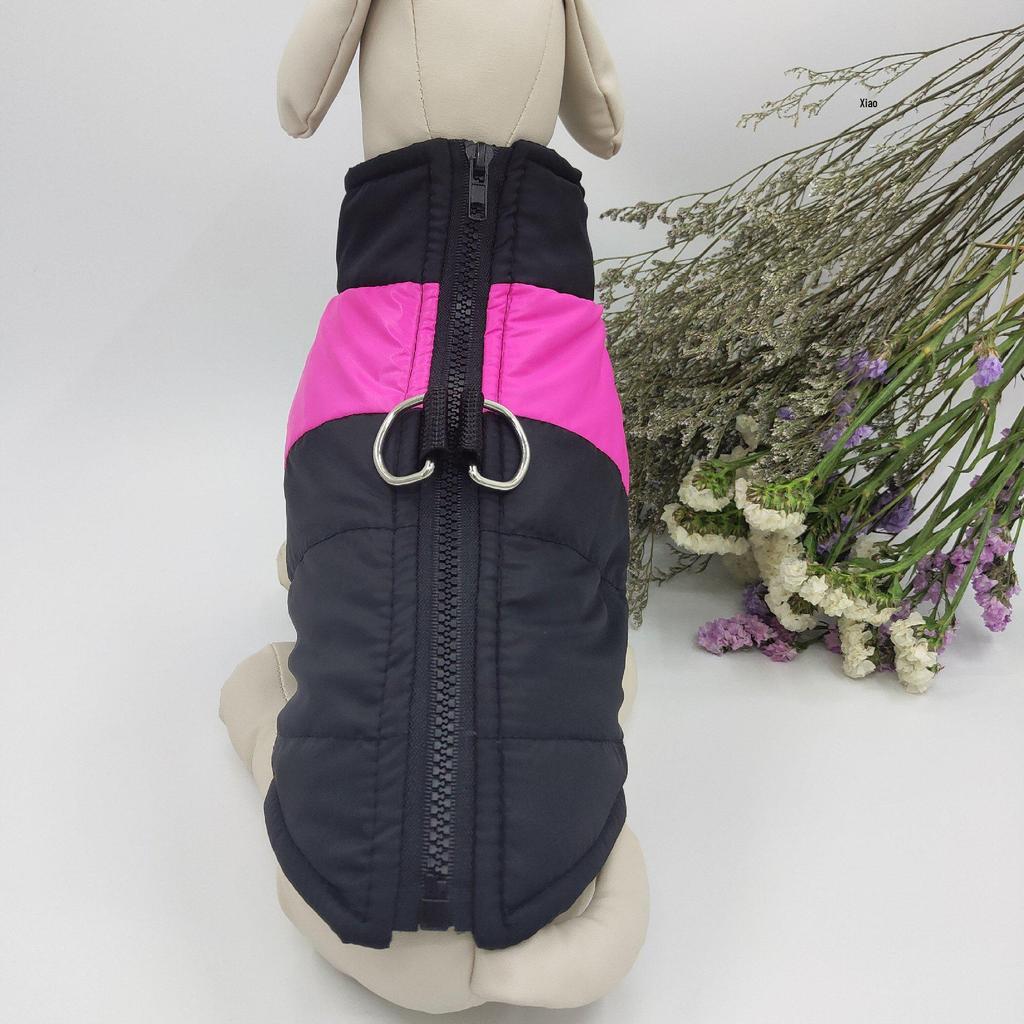 Winter Dog Ski Suit: Thickened Cotton Jacket & Warm Vest