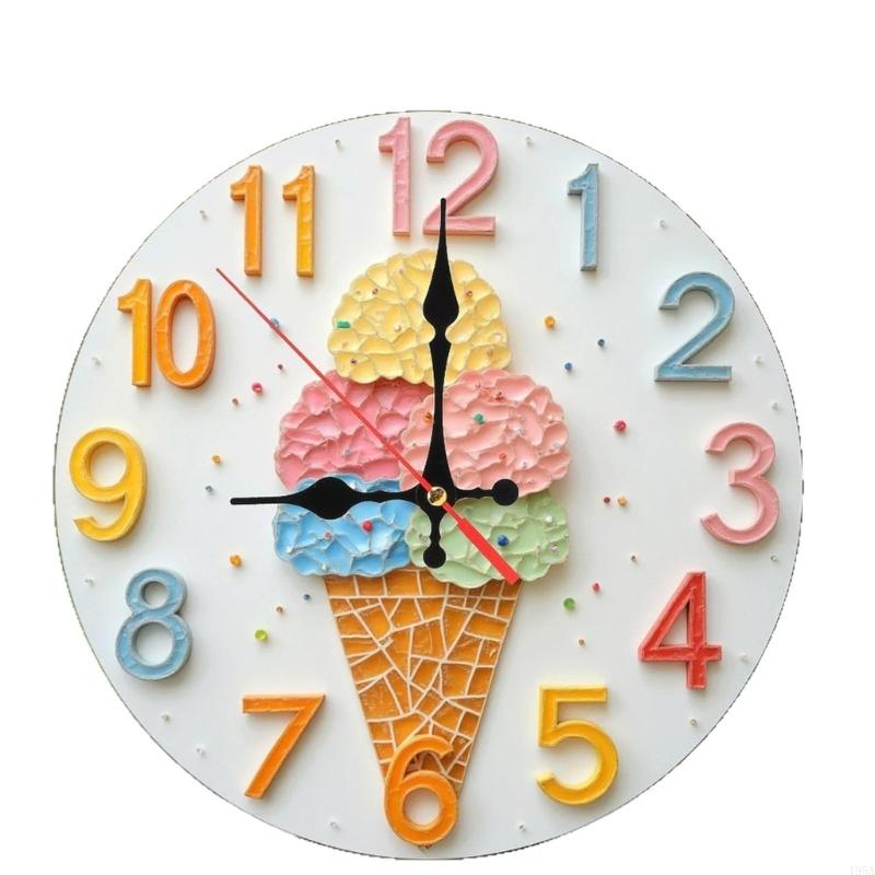 Modern Decorative Wall Analog Clock With Quiet Mechanism Customizable Acrylic Panel For Home Office Interior Styling