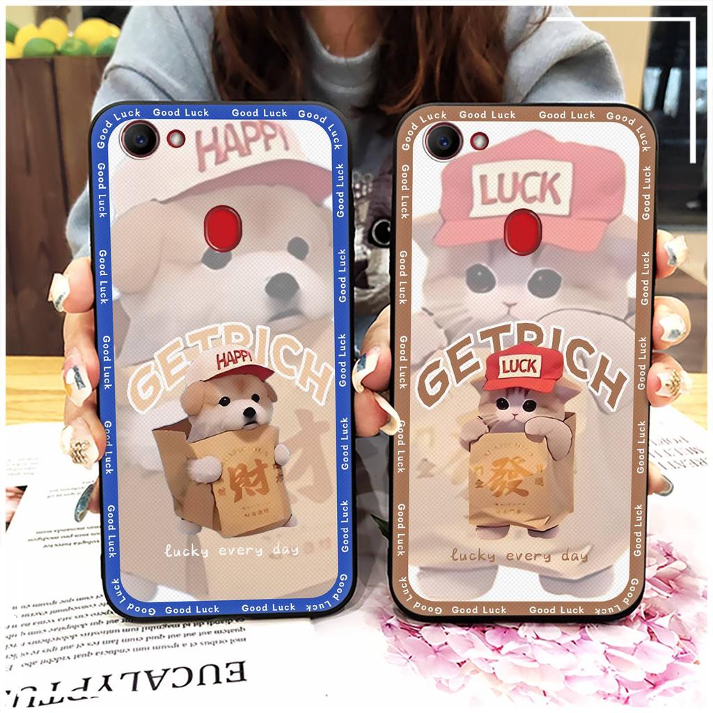 Silicone Cute Phone Case For OPPO F7 Waterproof Fashion Design Full wrap Protective Couple Dirt-resistant Anti-dust TPU