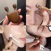 Sandalwood Snail Shape Nose Massage Comb Round Tip Gua Sha Tool For Face Eye Nasal Meridian Relax Wooden Facial Skin Scraping