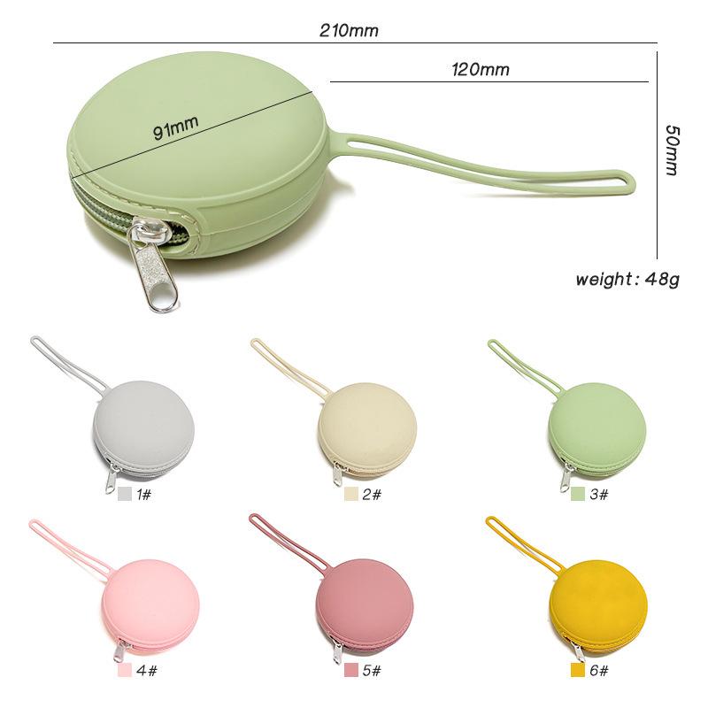 Silicone Zipper Coin & Pacifier Purse - Custom Logo, Cartoon Design for Kids