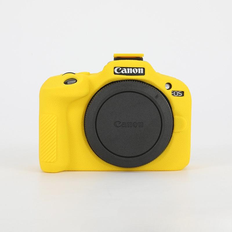 Silicone Case & Soft Shell Camera Pouch for Canon EOS R100 - Mirrorless Camera Protective Cover
