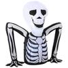 Inflatable Ground Crawling Skeleton, Scary Halloween Decoration with Built-in LED Lights for Indoor Outdoor Decor