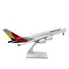 1/240 Plane Model A380 30cm Asiana Airway Airplane Model Aircraft  Diecast Resin Toy Aircraft for Children Aviation Collectible