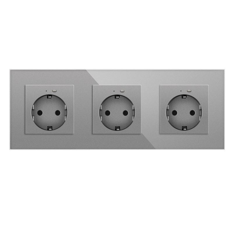 European Standard Smart WiFi Socket with APP Remote, Voice Control, Timer & Power Monitoring