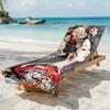 Ukiyo-e Style Japanese Woman Beach Towel Flat Print Oriental Floral Kimono Girl Microfiber Large Towel for Pool Party BeachDecor