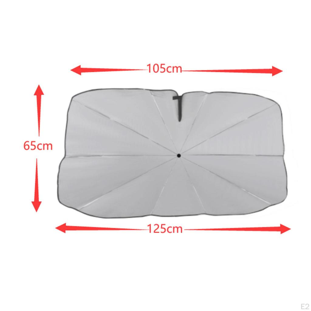 Car Sun Shade Cover with Flexible Handle for Easy Storage and Cooling