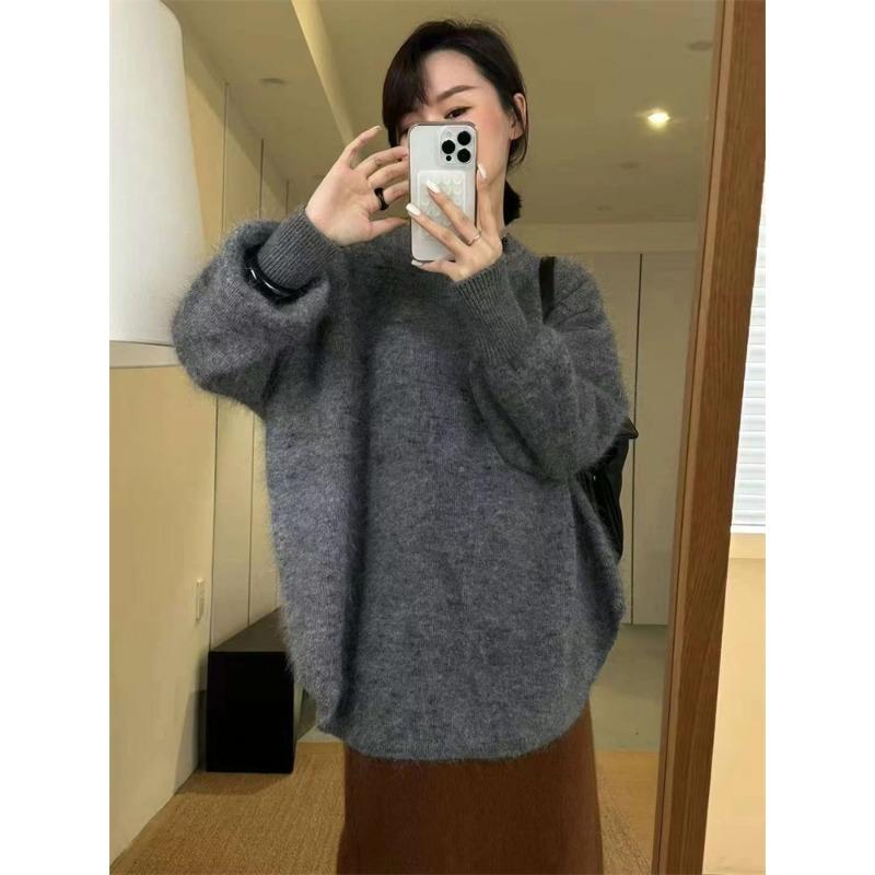Loose Mid-length Sweater Pullover Top