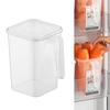 Refrigerator Side Door Storage Box Clear Vegetable Egg Fridge Door Organizer Container with Lid for