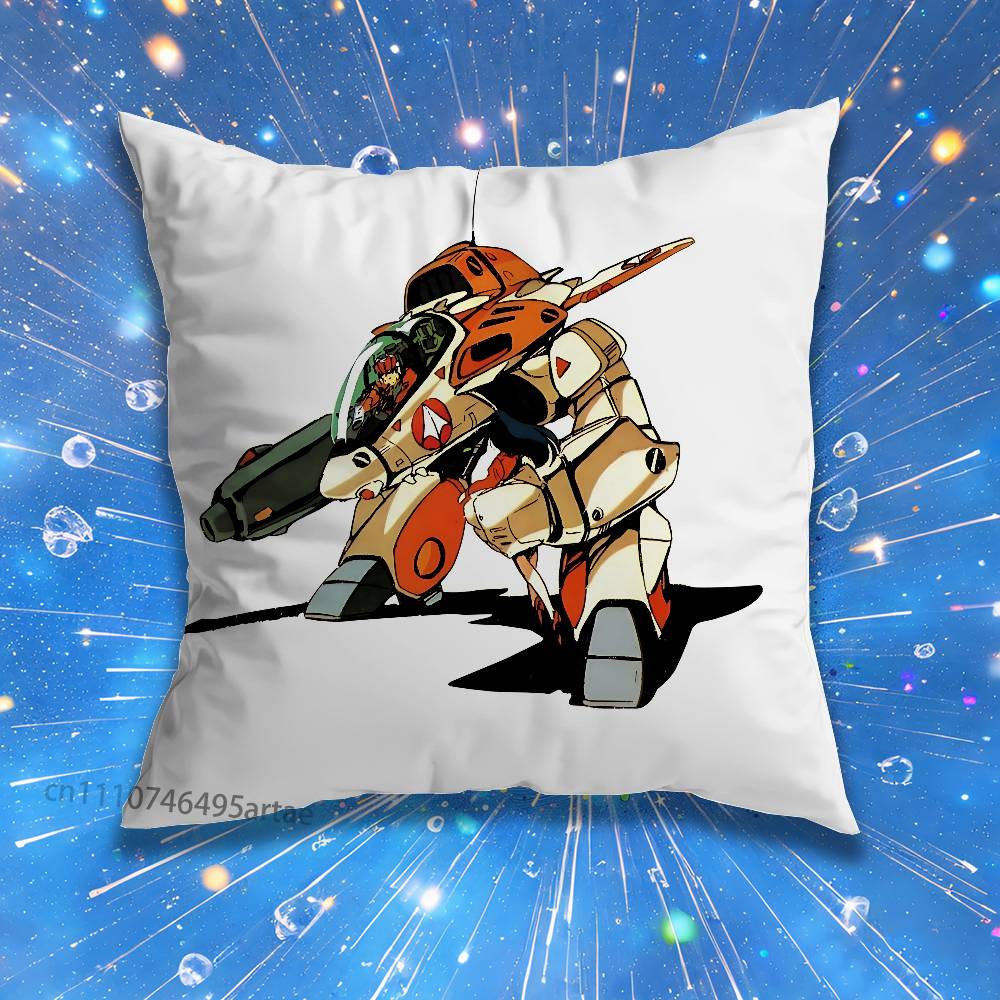R-Robotech Anime Macross Pillow for Sofa Seat Chair Decorative/Modern Home Decor Print Throw Cushion