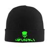 Gunki Logo Angling Skull Fishing Gunki Warm Knitted Cap Fashion Bonnet Hat Autumn Winter Outdoor Beanies Hats for Unisex Adult