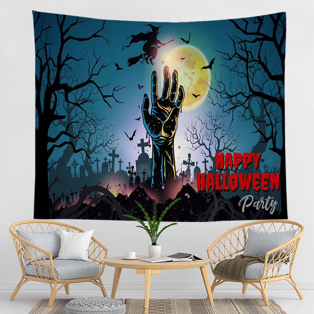 Хэллоуин Гобелен Настенный Гобелен Рука Хиппи Кошелек или Жизнь Колдовство Домашний Декор — фото 8
