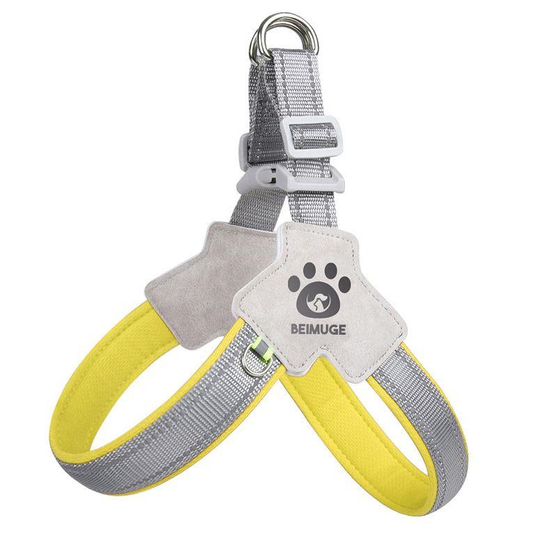 

Dog Leash Y-Shaped Chest Strap Comfortable Breathable Medium Small Dog Dog Leash Anti-Break Pet Supplies M [Suggested 11.00 kg-17.50 kg]] Yellow