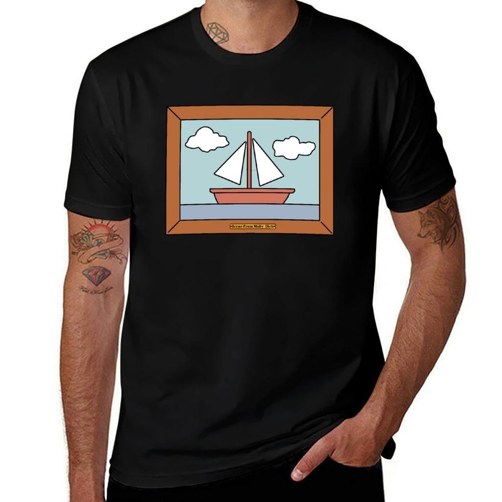 Scene From MobyDick TShirt T Shirts for Man Pack White T Shirts for Man Pack Cotton TShirt