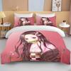 Nezuko Kamado Demon Slayer  Bedding Set Anime Duvet Cover Comforter Bed Linen Single Twin Full Queen Size 3d Kids Girl Boys Gift