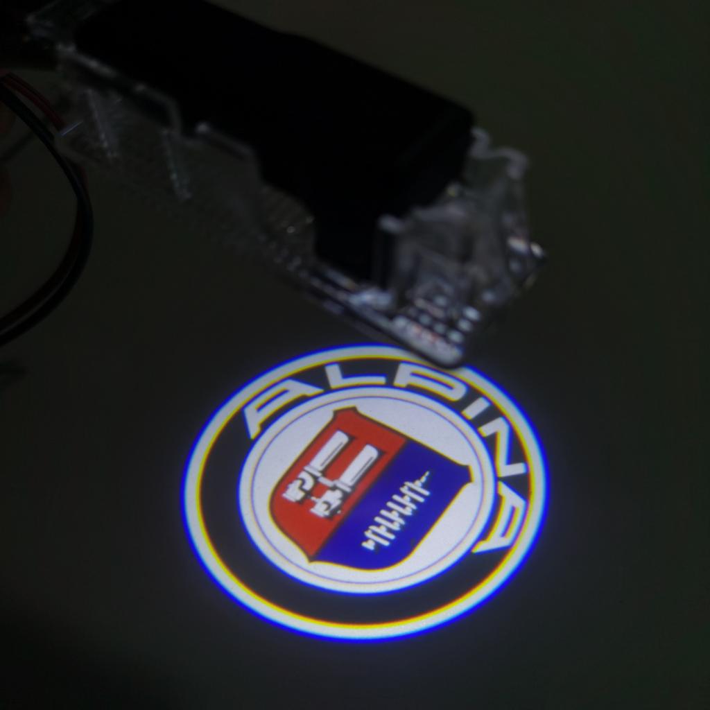 2pcs F90 E60 F10 ALPINA Door Light M2 M4 M5 ALPINA Shadow Light LED Courtesy Light For BMW X5 X3 F90 E36 E46 E87 BMW Door Light