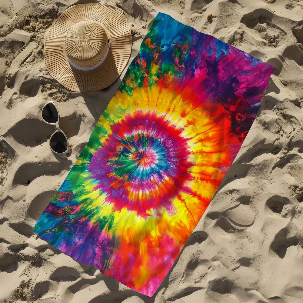 T-tie d-dye Towel Beach Quick Dry Soft Pool Towels Gift for Travel Gym Shower Camping sports