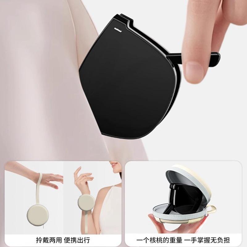 Folding sunglasses for women, new model, high-end, face-slimming, UV protection, polarized sunglasses for driving