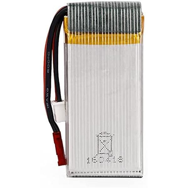 Juego de 2 Baterías LiPo 7.4V 1200mAh | Compatible con Dron RC MJX X101 | Recargable Alta Capacidad | Plata | 68x30x18mm | 64.5g
