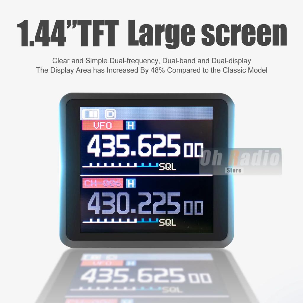 1 ADET Baofeng UV 5R Mini Telsiz Bluetooth Programlama Frekans Kopyalama USB-C Şarj Cihazı Çift PTT Bant AM Kamp Taşınabilir Radyo