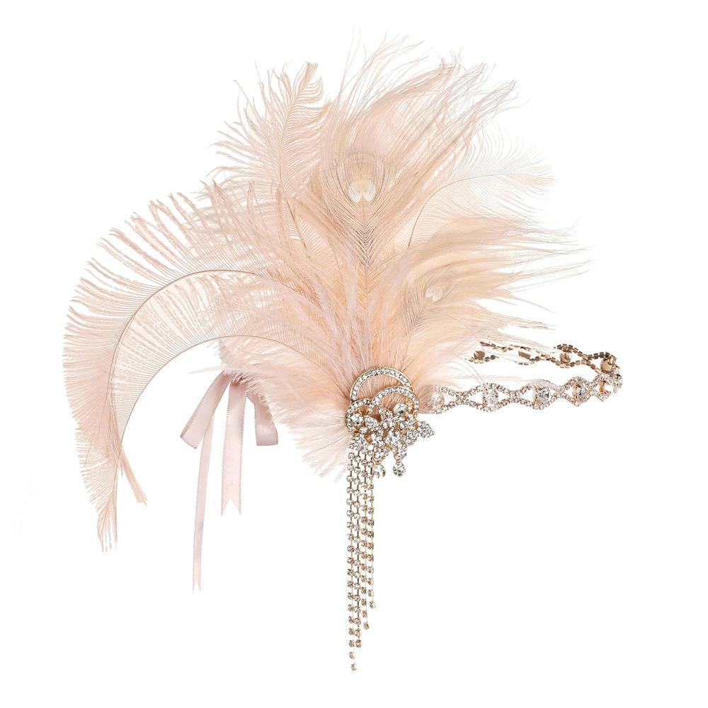 Crystal Cosplay Dress Headwear Vintage 1920s Hair Accessories  Stage Performance