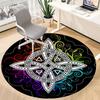 1pc Celtic Mandala Office Round Area Rug, Indoor Mat Suitable For Office, Under Office Chairs Bedroom Living Room Home Decor, Room Deco