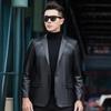 Fu Ting Men's Slim Fit Business Sheepskin Leather Jacket