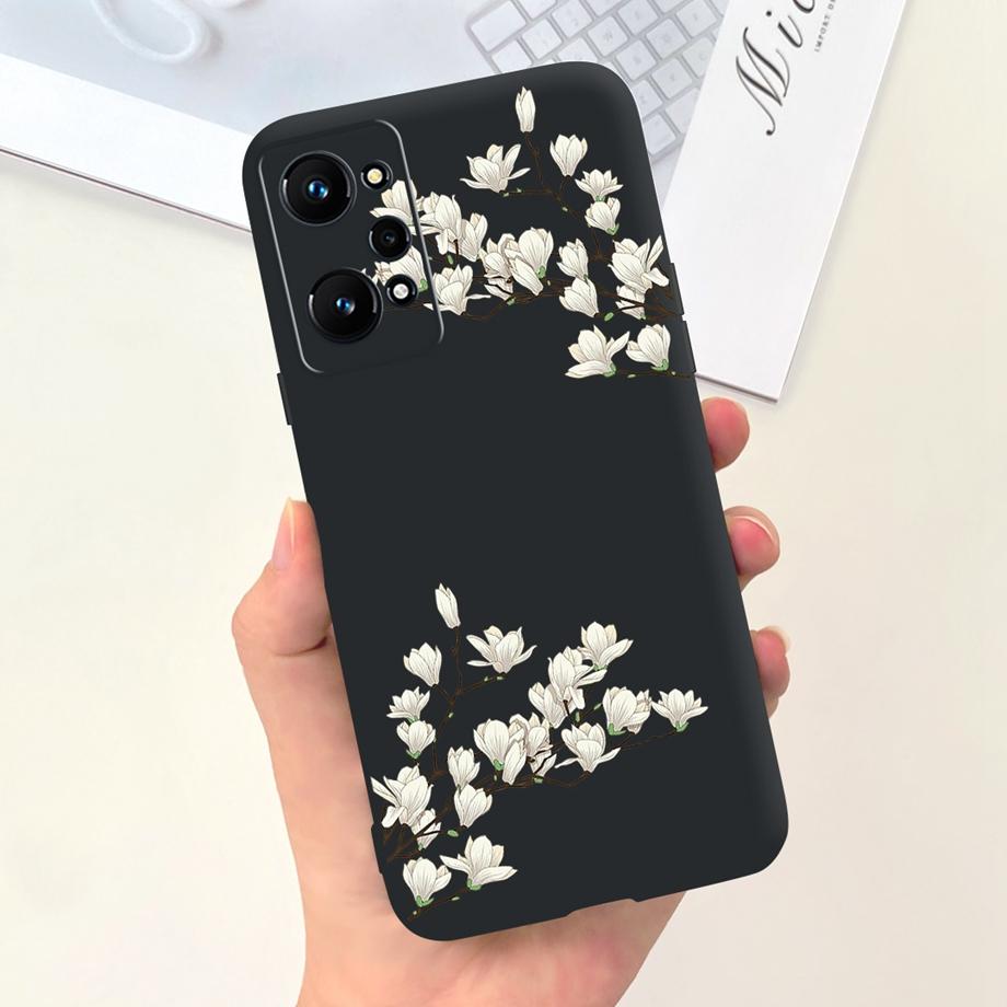 Phone Case For Realme GT Neo2 5G Soft Silicone Coque Funda Cute Cat Moon Night Painting Cover For OPPO Realme GT Neo 2 GTNEO2