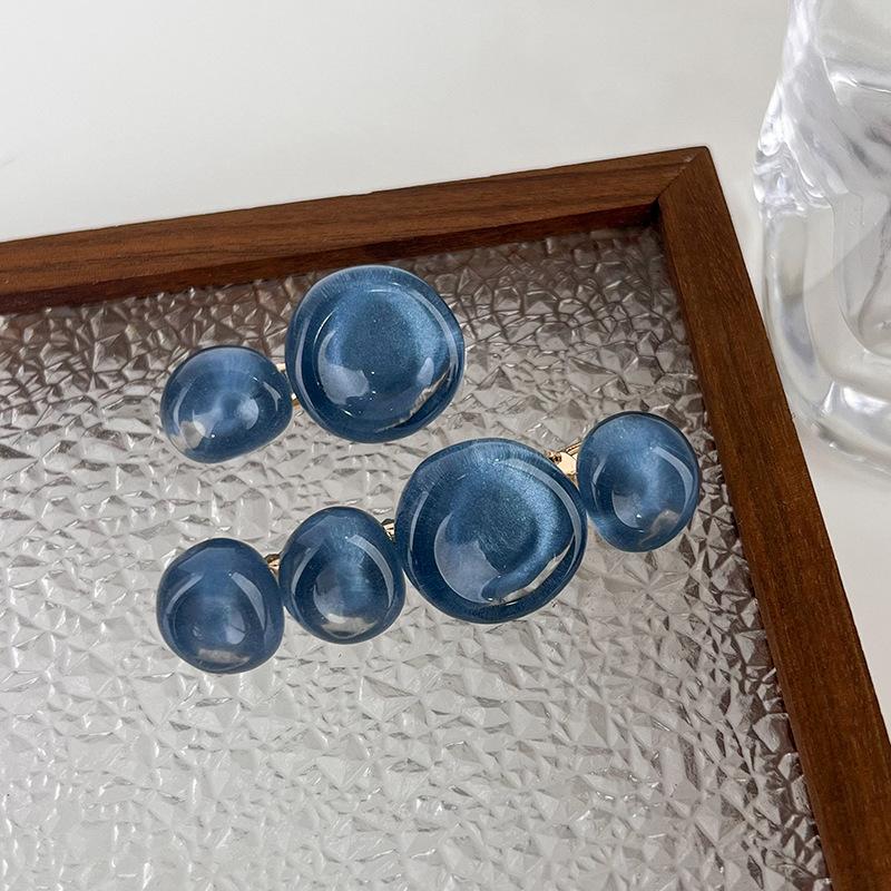 

UXSL Ретро Океан Пузырь Прозрачный Синий Желейный Набор Заколок для Волос Зажим для Челки для Женщин Девочек Заколки Геометрия Барретты Головной Убор