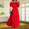 2026 YAMA Korean-European Lace-Edge Bandeau Dress In Solid Color
