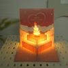 Card Pop-Up Tort La Mulți Ani cu Lumini și Muzică Card de Felicitare Ocazie de Binecuvântare