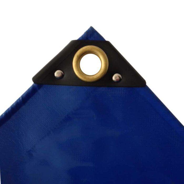 PVC Tarpaulin 6x12m (72m²), 650g/m², Blue, Waterproof and Ultra-resistant