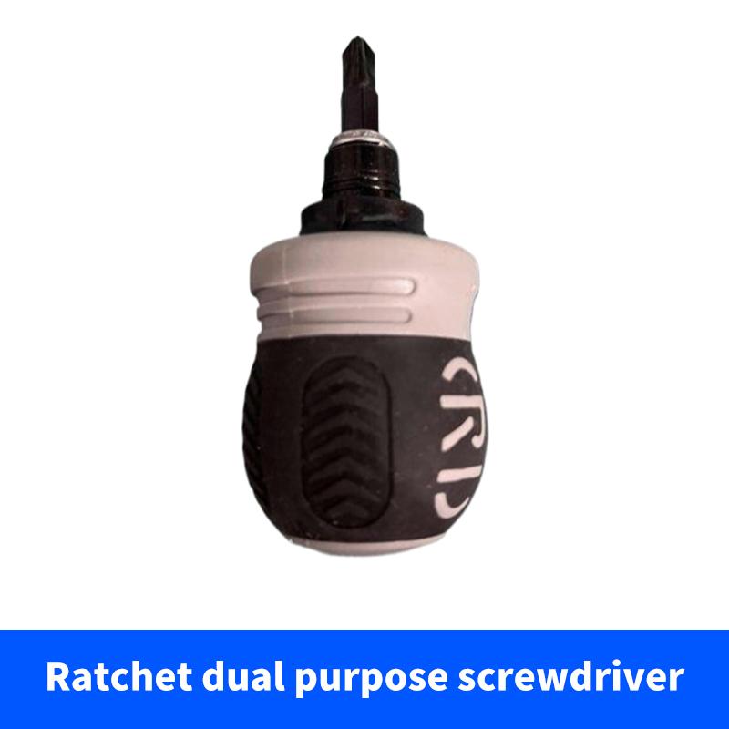 1Set 26 In 1 Ratchet Screwdriver Set Magnetic Dual-Purpose Batch Head Telescopic Labor-Saving Screwdriver Hand Tool