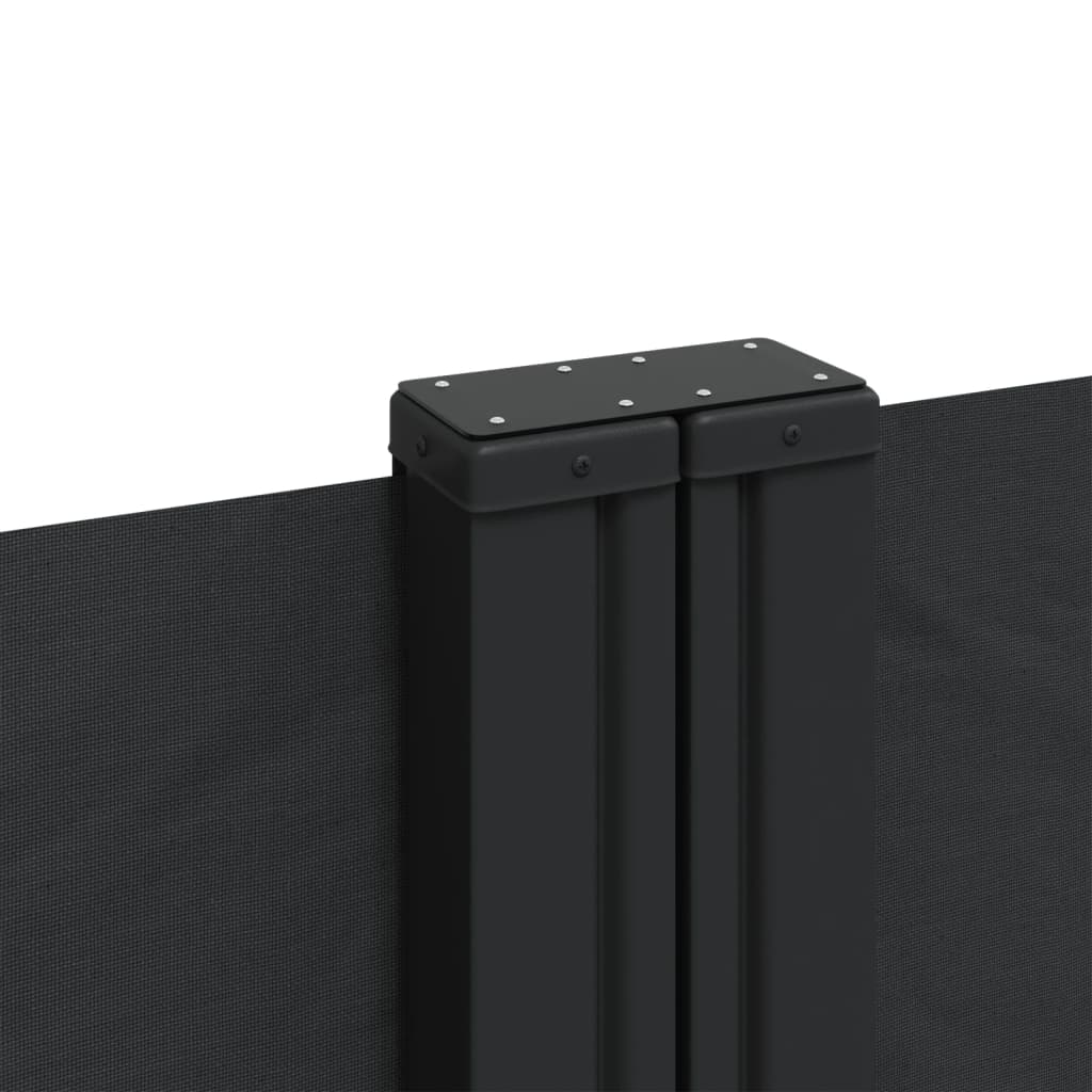Retractable Side Awning Black 200 X 600 Cm