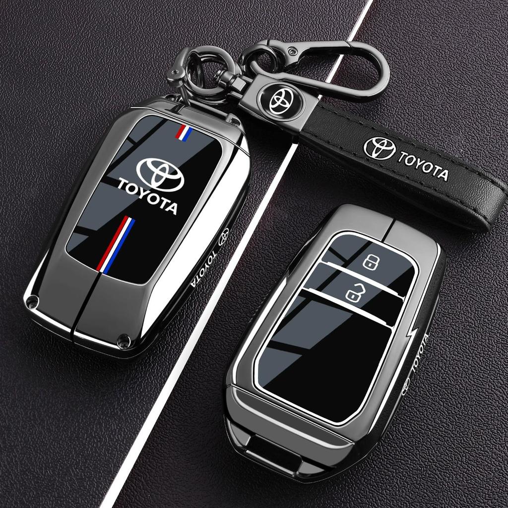 Transparent Car Key Fob Case Cover Black Key Case Shell Protector For Toyota For Sienna For Venza For Car Accessories