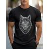 Europäische Größen Herren T-Shirt mit Aufdruck, Kurzarm, Atmungsaktives Sommer Top mit halbem Ärmel. Stilvoll und lässig