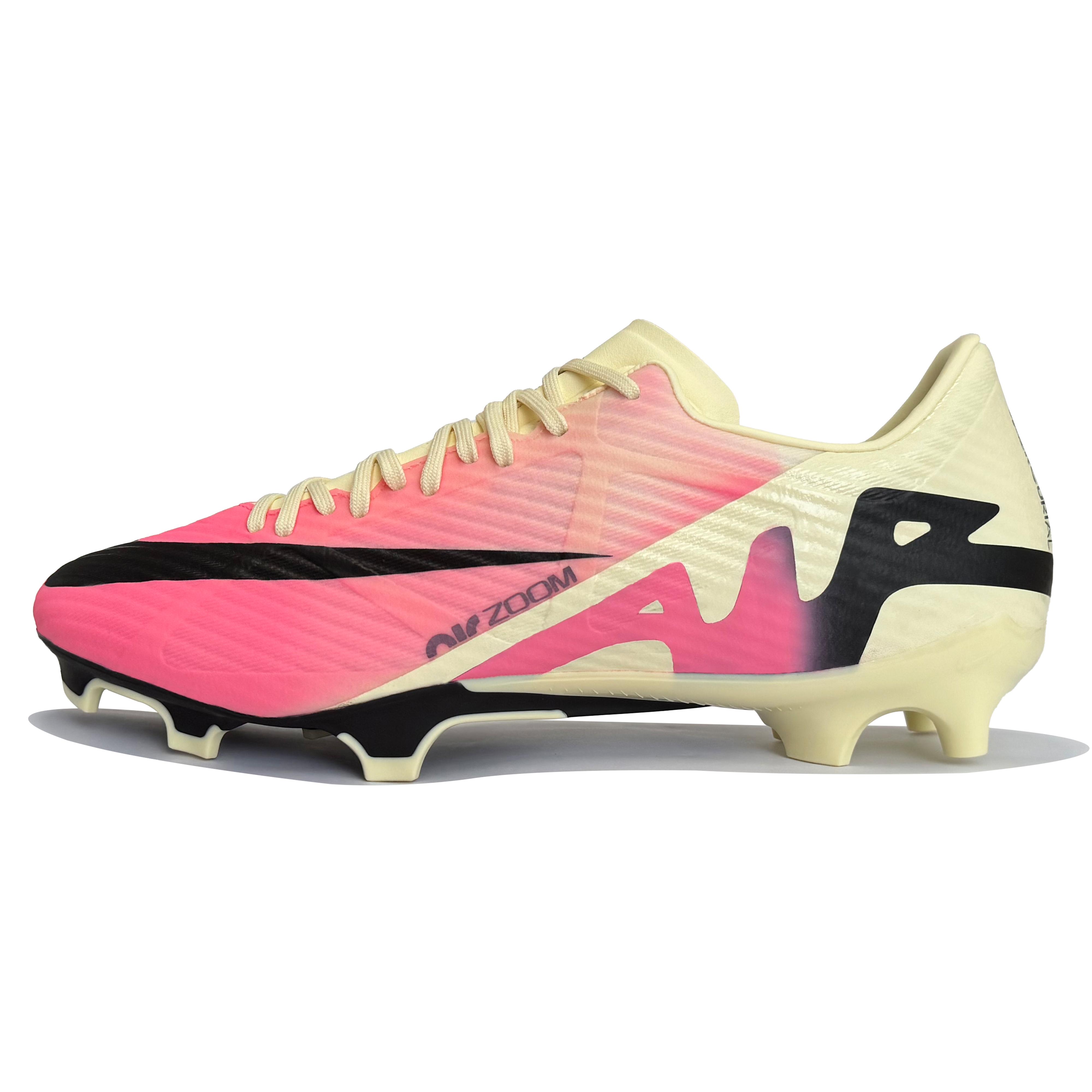 

Nike Zoom Vapor 15 Slip Resistant And Breathable Soccer Shoes Men s Yellow Pink DJ5631-700(TeamK-) 42