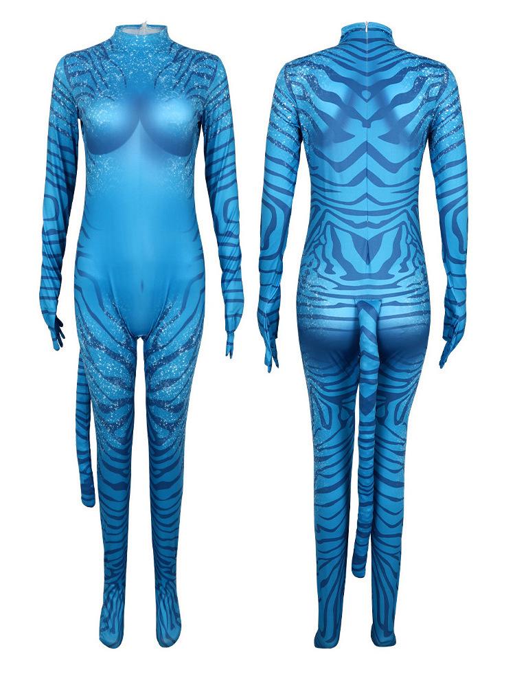 Avatar 3 Kids Cosplay Costume: Stage Performance Jumpsuit for Role-Playing