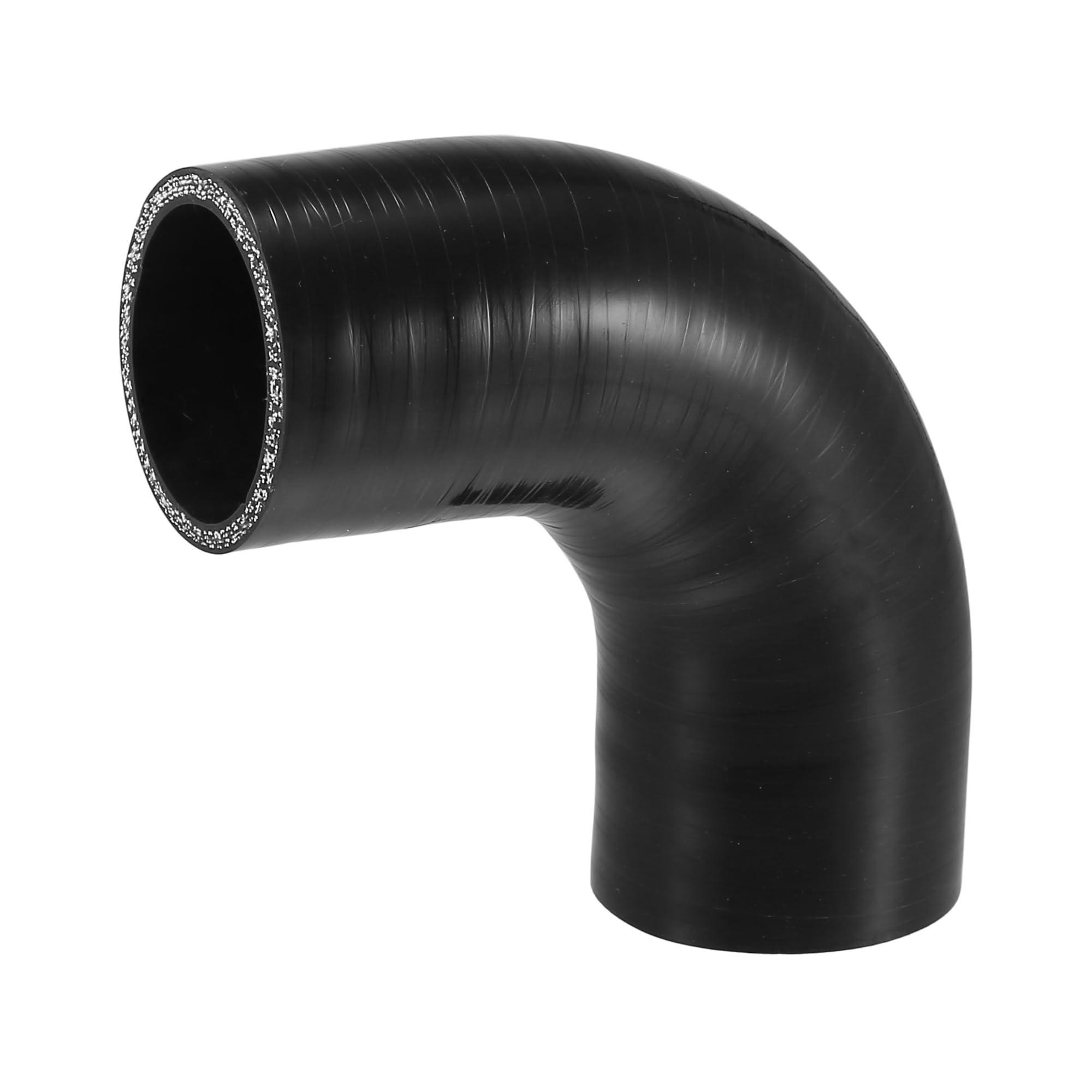 

X AUTOHAUX Silicone Hose Silicone Pipe Radiator Hose 1 Piece Inner Diameter 2.0 inches Inner diameter 51mm чорний