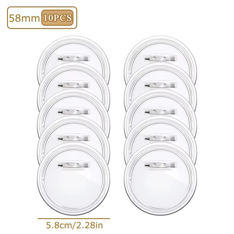 10 ШТ./УПАК. Зберігання Аніме Мерч Пластик Зроби Сам Прозорий Корпоративний Подарунок Значок Pixiv Портативна Колекційна Коробка Захисна Кришка